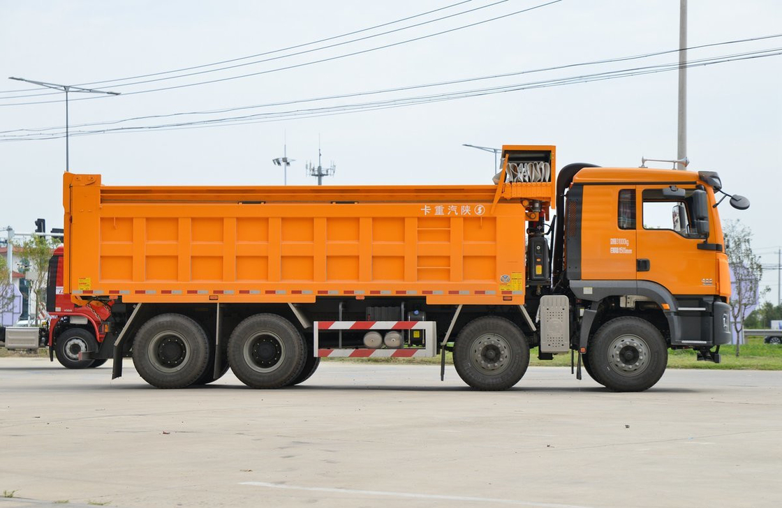 Подержанный 8*4 Дамп-Трак для продажи Шакман 430hp CNG двигатель M3000S 11 метров длиной A / C