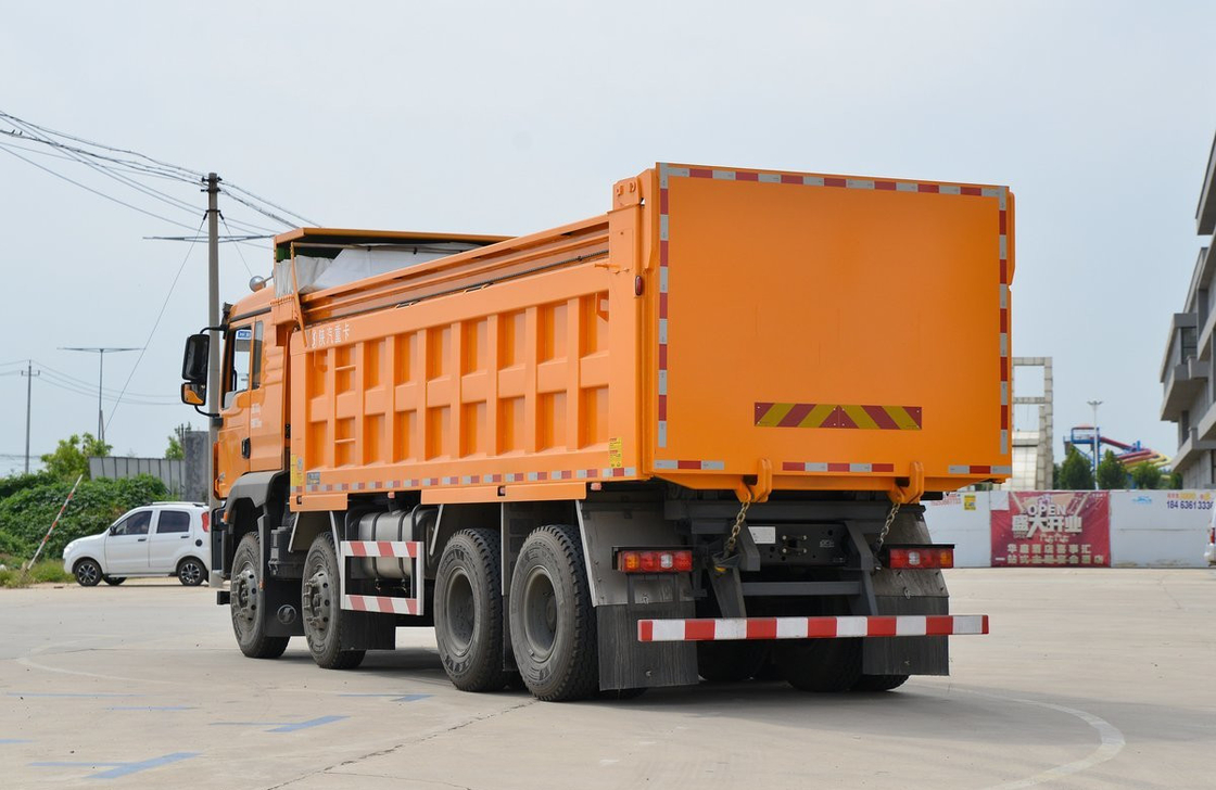 Подержанный 8*4 Дамп-Трак для продажи Шакман 430hp CNG двигатель M3000S 11 метров длиной A / C