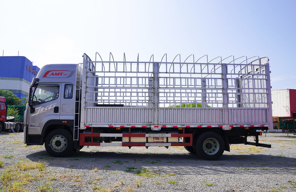 Подержанный легкий грузовой грузовик быстрая коробка передач AMT 4 * 2 режим привода коробка ограждения высокая крыша кабины