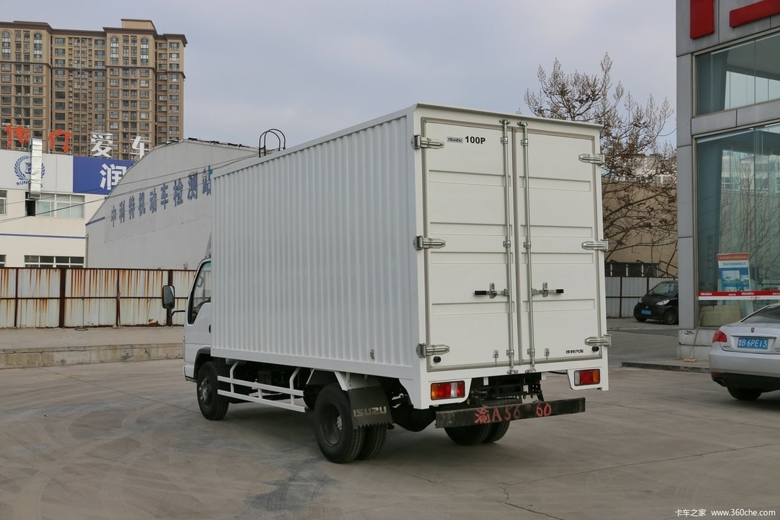 15 тонн грузовик Евро 4 Isuzu 4×2 фургон грузовик 6 шины многолистные пружины 35 кубическая коробка