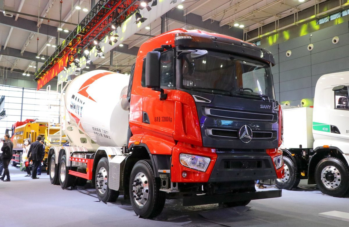 Транспортный бетонный грузовик 8×4 Sany Mixer 8 Cubic Hino Engine 307hp 12-скоростная коробка передач