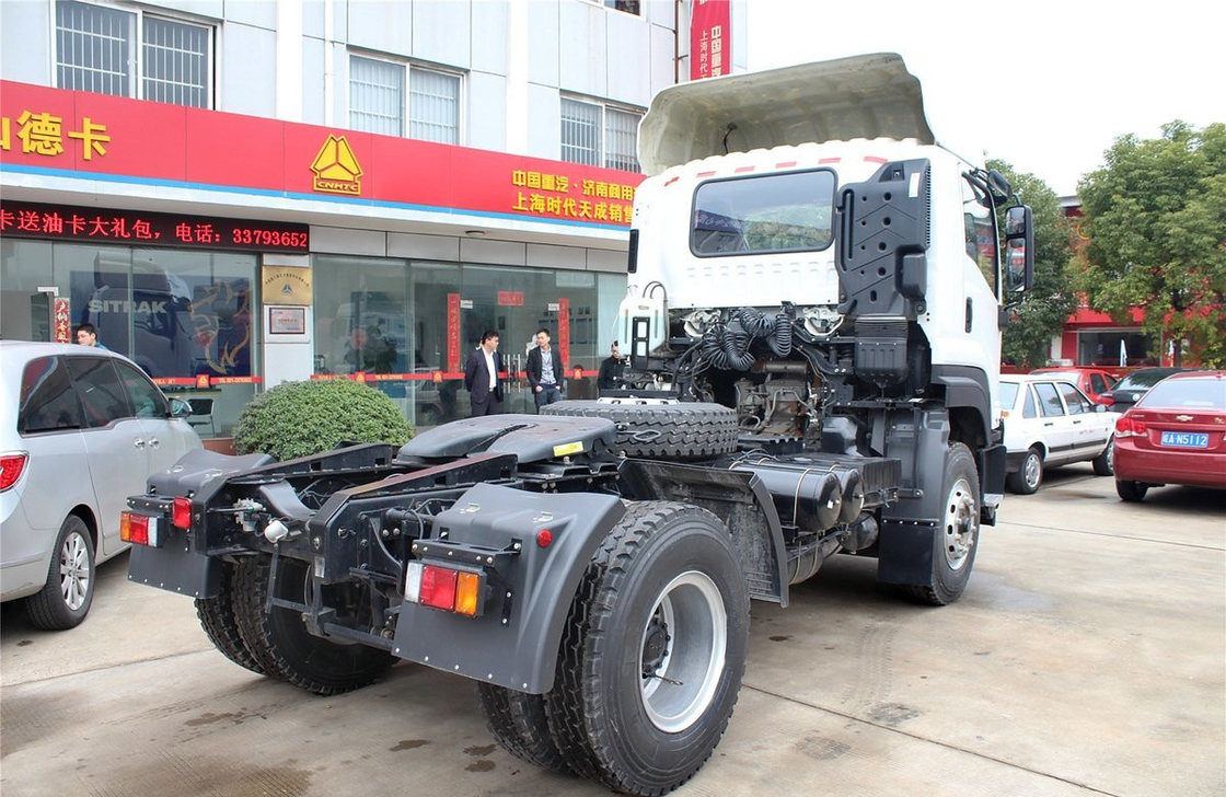 4х2 тракторный грузовик с одним деф ISUZU Двигатель Deisel двигатель 350 л.с. Евро 4 выхлопная труба и половина кабины
