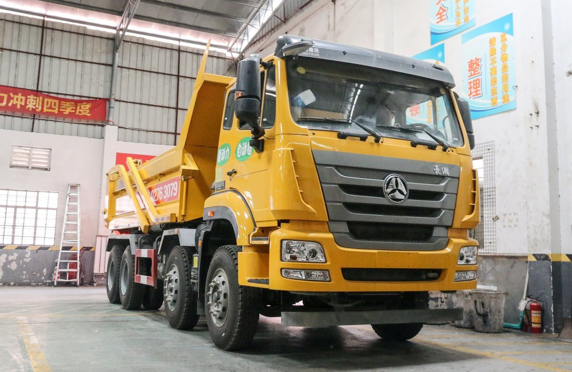 Подержанный грузовик Howo Tipper Sinotruck 8*4 Hohan 350hp Мощный двигатель 12 колес Дорожная перевозка