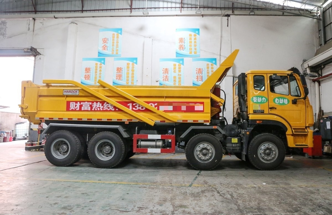 Подержанный грузовик Howo Tipper Sinotruck 8*4 Hohan 350hp Мощный двигатель 12 колес Дорожная перевозка