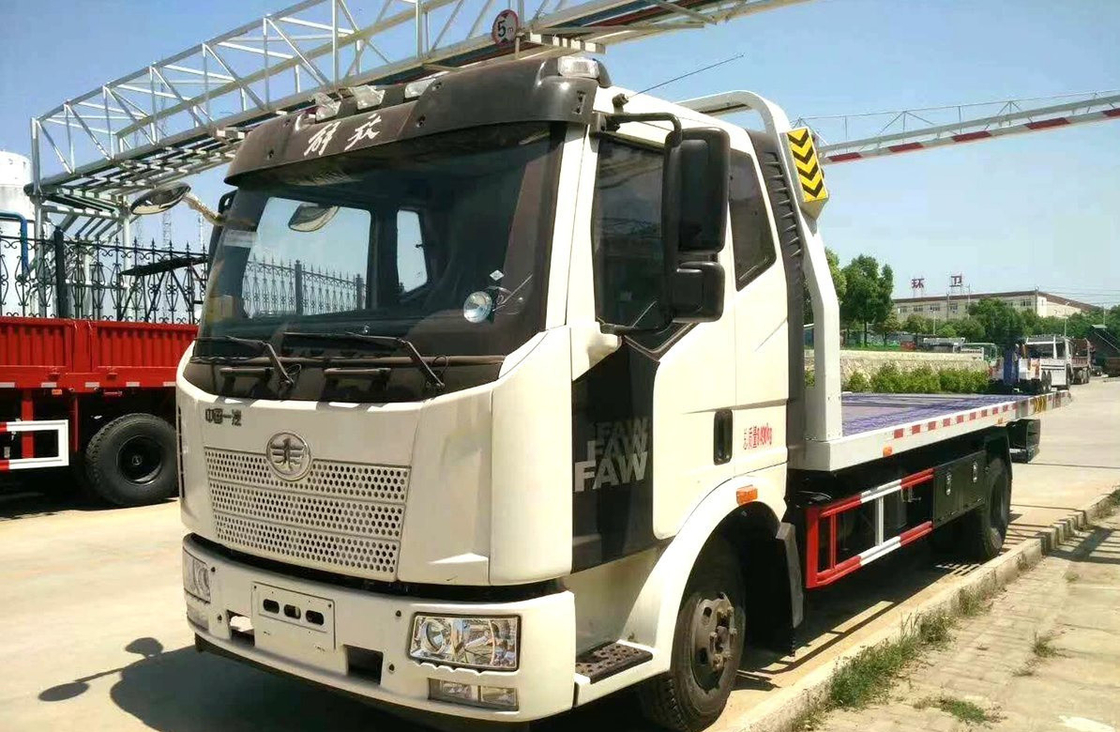 Wrecker Tow Truck Bed FAW J6L Модель с одной осью 6 колес 160 л.с. Загрузка 3,5 тонны LHD