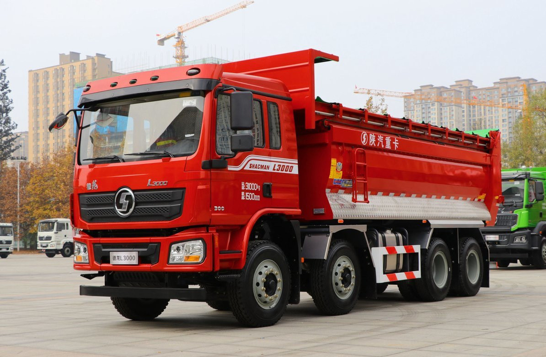50 тонн мусоровоз для продажи 8×4 Shacman L3000 быстрая 10-скоростная ручная трансмиссия 300 лошадиных сил