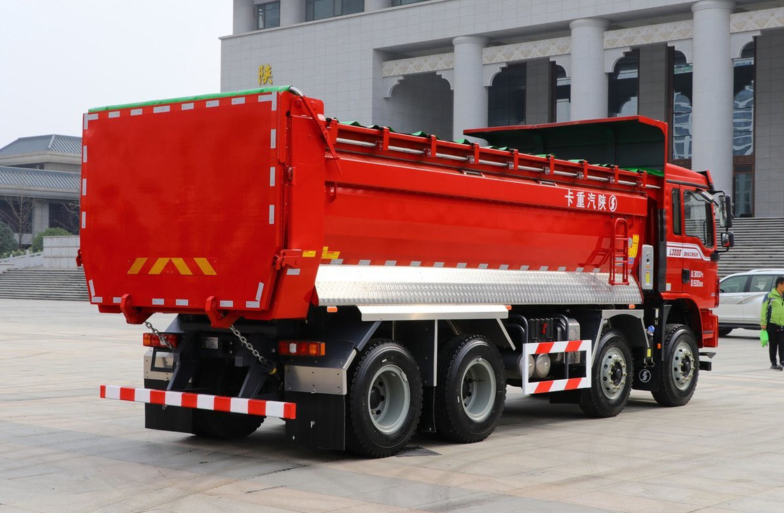 50 тонн мусоровоз для продажи 8×4 Shacman L3000 быстрая 10-скоростная ручная трансмиссия 300 лошадиных сил
