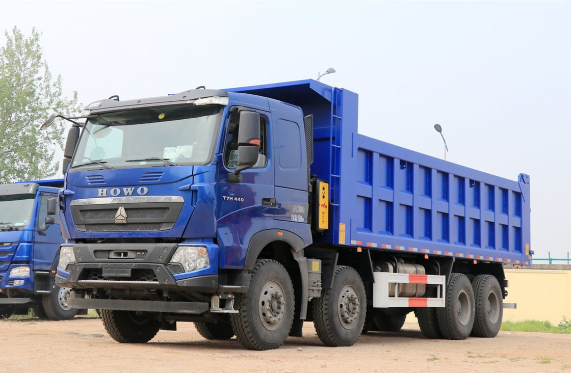 Howo Tipper Truck 12 шины Howo T7 Дампер Лист весна 440 л.с. 30-50 тонн полезной нагрузки утолщенная коробка