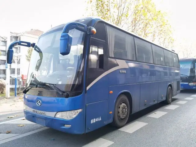 Левый руль Большое пространство для багажа 45 мест Большой KingLong использованный пассажирский автобус