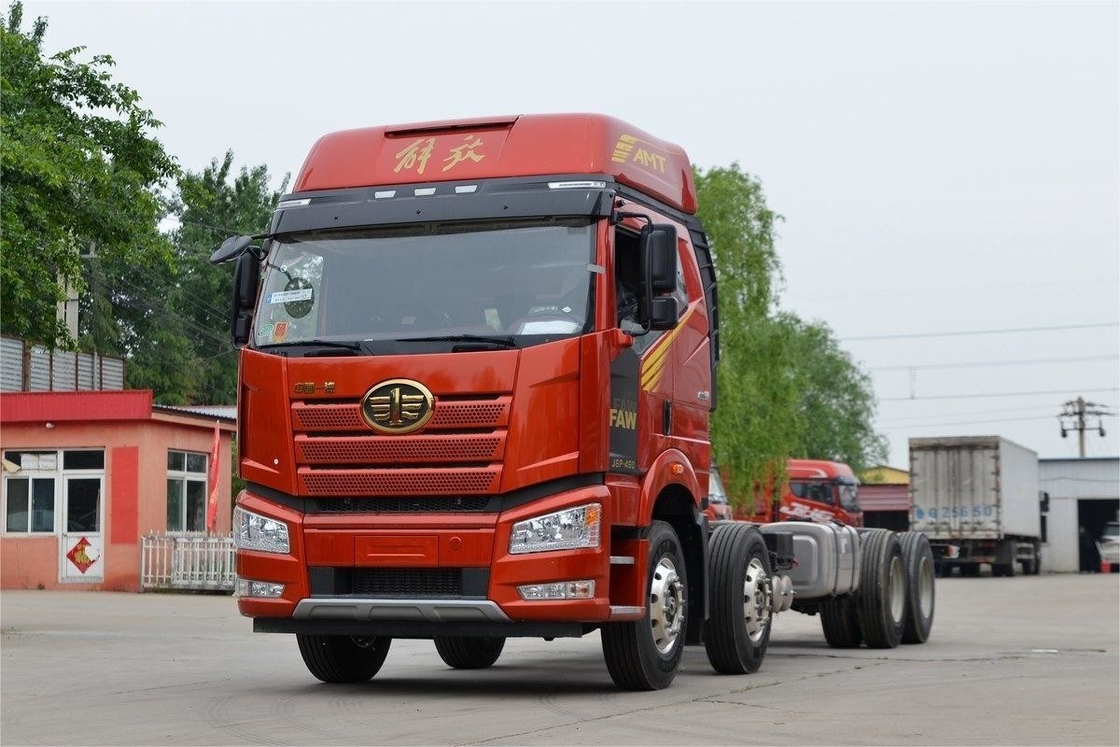 FAW Jiefang тяжелый грузовик высокий верхний 10-скоростной дизель 8X4 320 л.с. 9,5 м Решетки Грузовик шасси