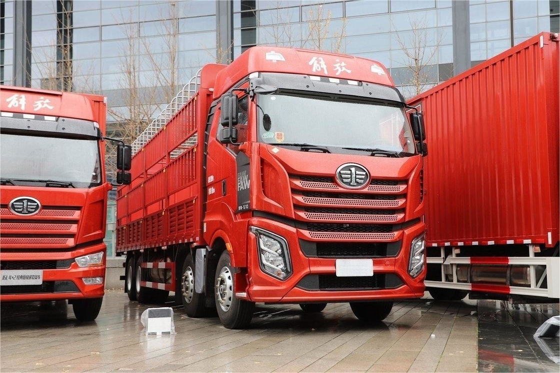 Jiefang средний грузовик солнечный крыша кондиционер 12-скоростной 510 л.с. 8х4 9,4 м СПГ ограждение грузовик