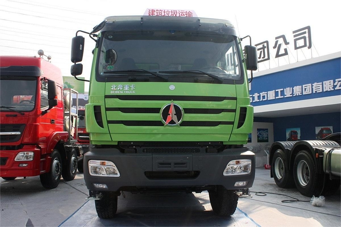 Тяжелый грузовик Beiben 336HP 6X4 5.6m Дизель 12 передач U-образный грузовик с брезентом