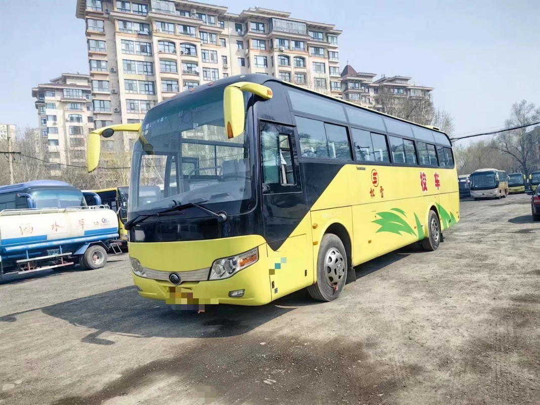 Автобус 2nd Hand Yutong ZK6107 Автобус для автобусов оригинальный 2+3 места расположение 60 мест Лист весна A / C