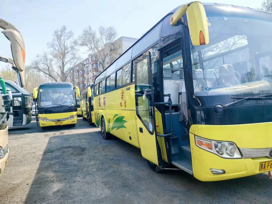 Автобус 2nd Hand Yutong ZK6107 Автобус для автобусов оригинальный 2+3 места расположение 60 мест Лист весна A / C