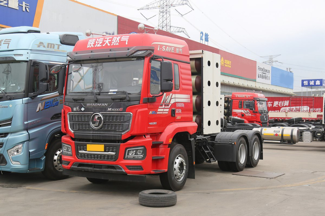 Однорядной полуместный двигатель Weichai 460 л.с. 6х4 высокая крыша CNG трактор Shacman тяжелый грузовик