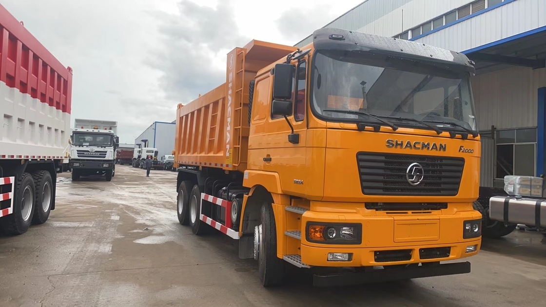 Дамп-грузовики 6*4 Shacman F2000 Китайские грузовики Большой ветер 290hp Дизельный двигатель Левый руль