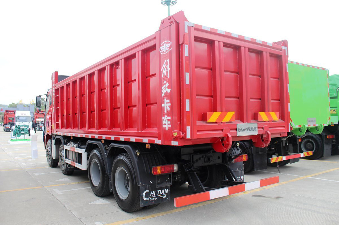 FAW Jiefang Dump Truck J6M Heavy Truck Diesel 350hp Flat Top Single Row Seat 8X4 6,5 м Задняя перевернутая грузовая коробка