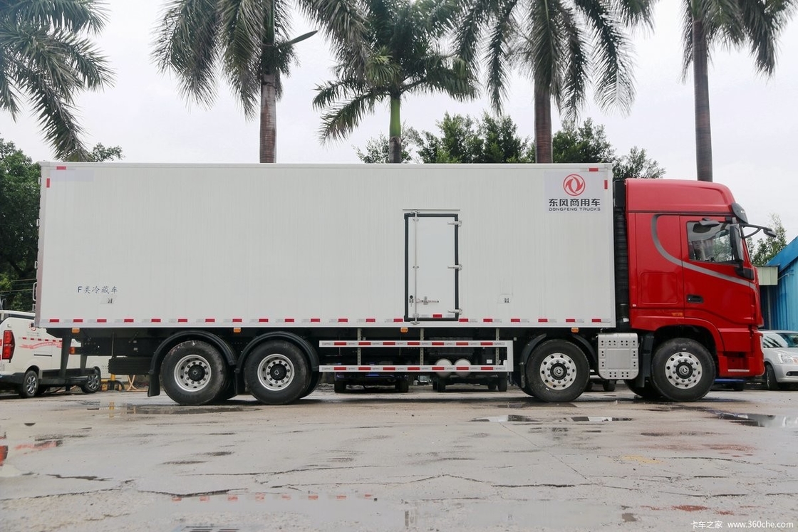 Dongfeng DFH5310 Дизель 14 Гир 465 HP Полуряд высокая крыша 8X4 9,4 м AMT Автоматический холодильный грузовик