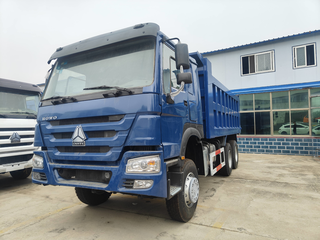 Грузовик в Африке Howo Dump / Tipper 6*4 Синий цвет 10 колес с высоким рефабилитированным новым ведро
