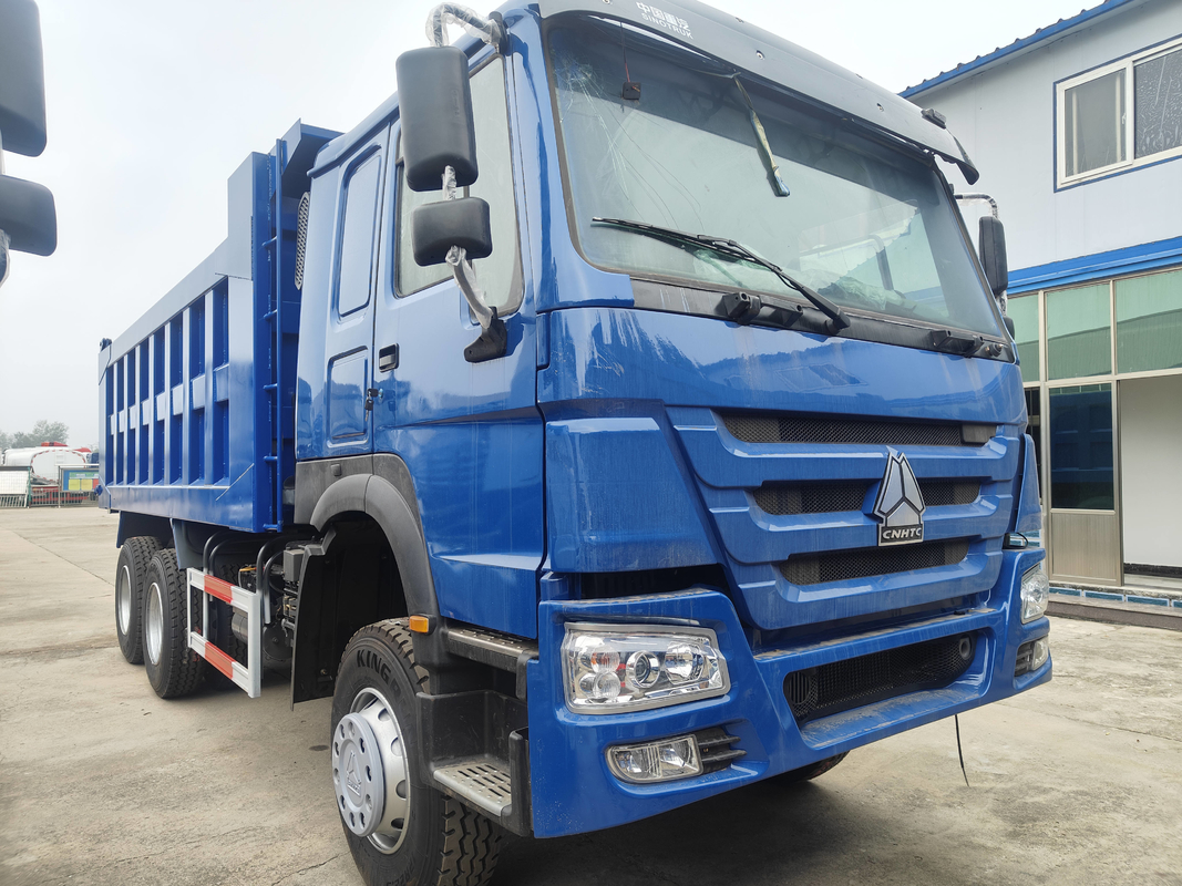 Грузовик в Африке Howo Dump / Tipper 6*4 Синий цвет 10 колес с высоким рефабилитированным новым ведро