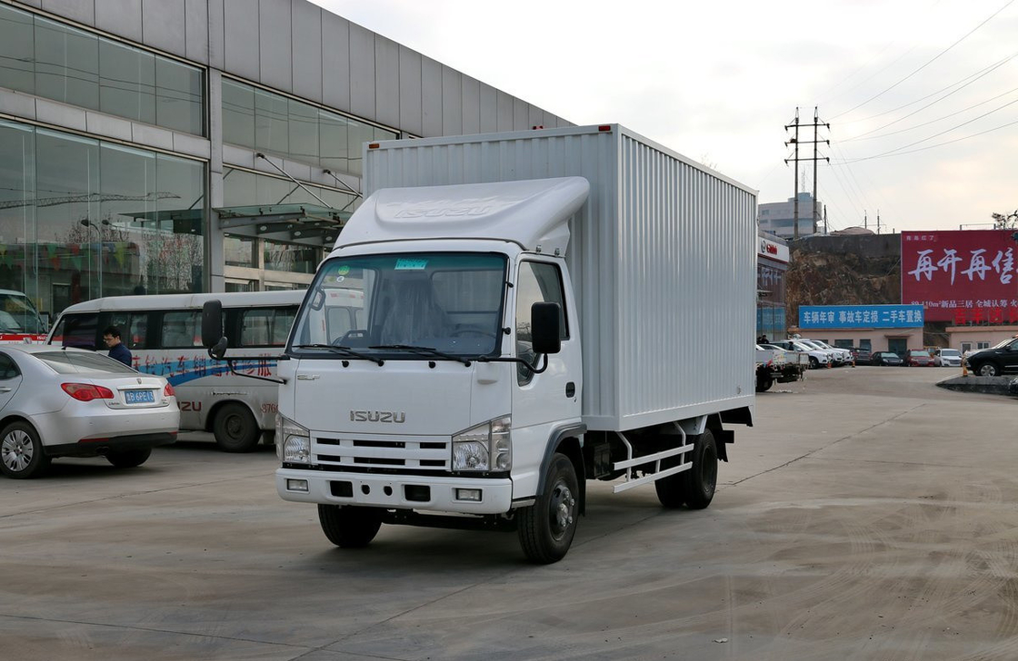 Грузовые грузовики Isuzu 15 тонн грузовик фургон коробка дизельный двигатель 5.2L Дисплимент 4 * 2 режим привода