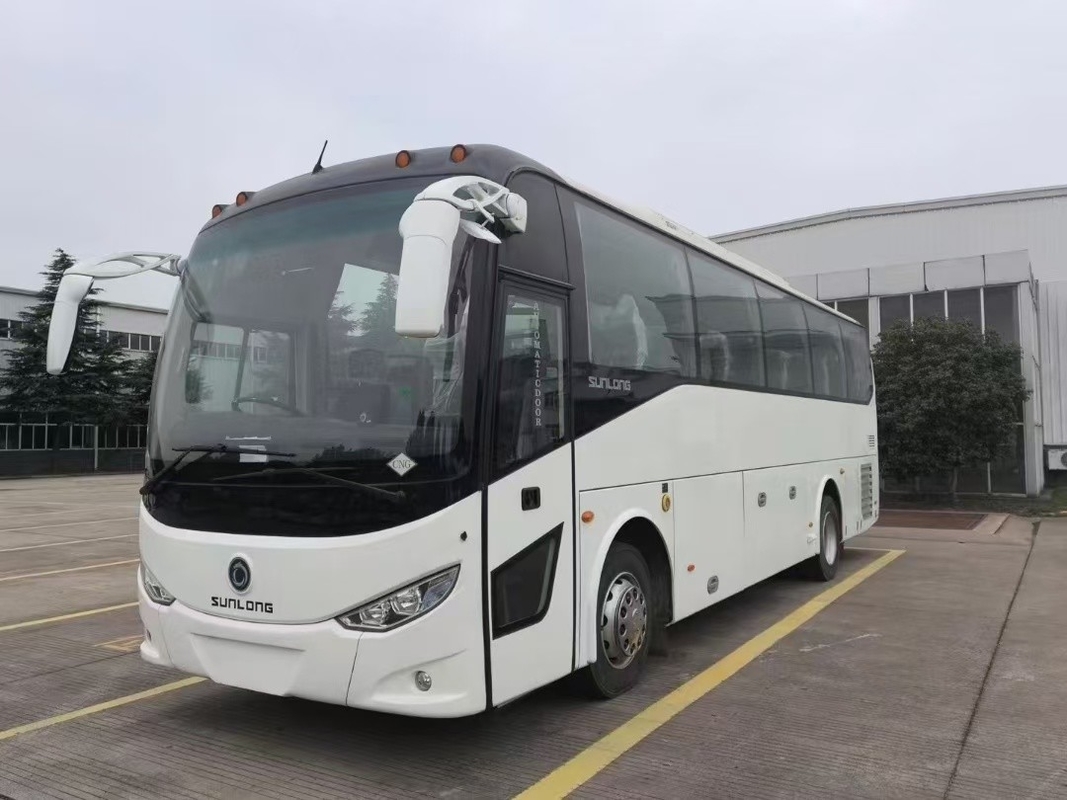 Подержанный автобус 36 мест Sunlong Bus SLK6102 CNG Ючай двигатель Правый руль Использование в Африке