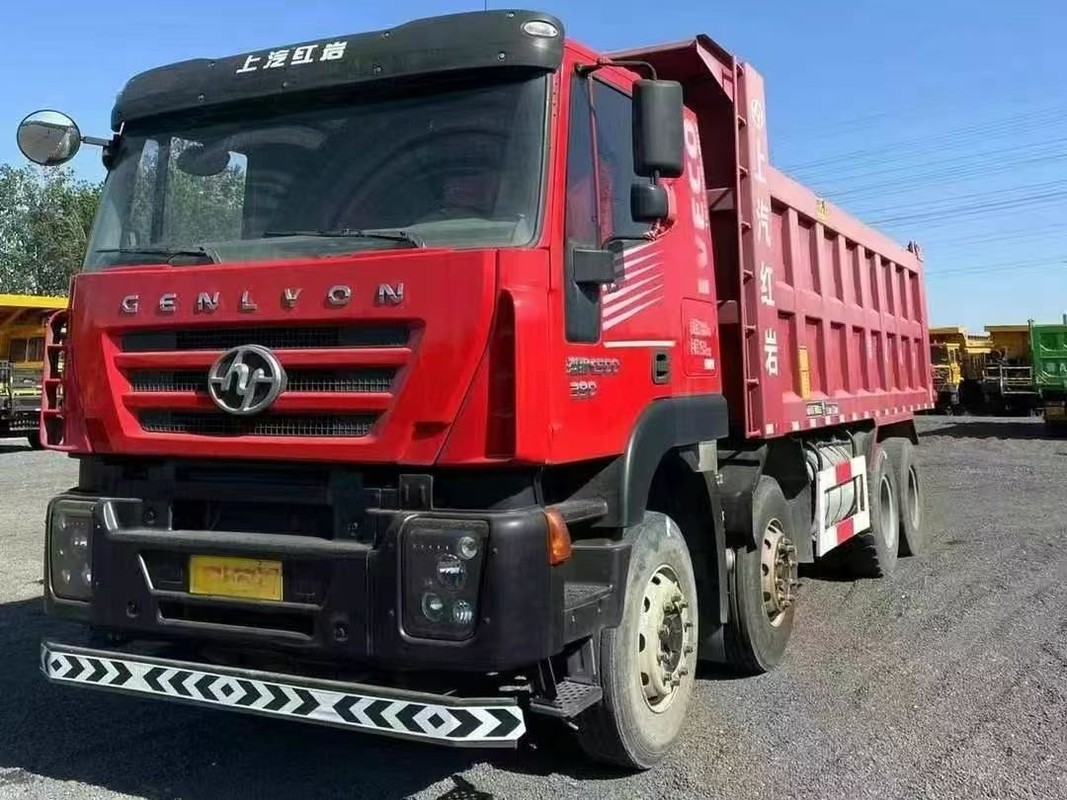 Китай Подержанные грузовики Тяжелый SAIC Хоньян Дамп-грузовик 8×4 Iveco Грузовик Технология Левый руль 390 л.с.