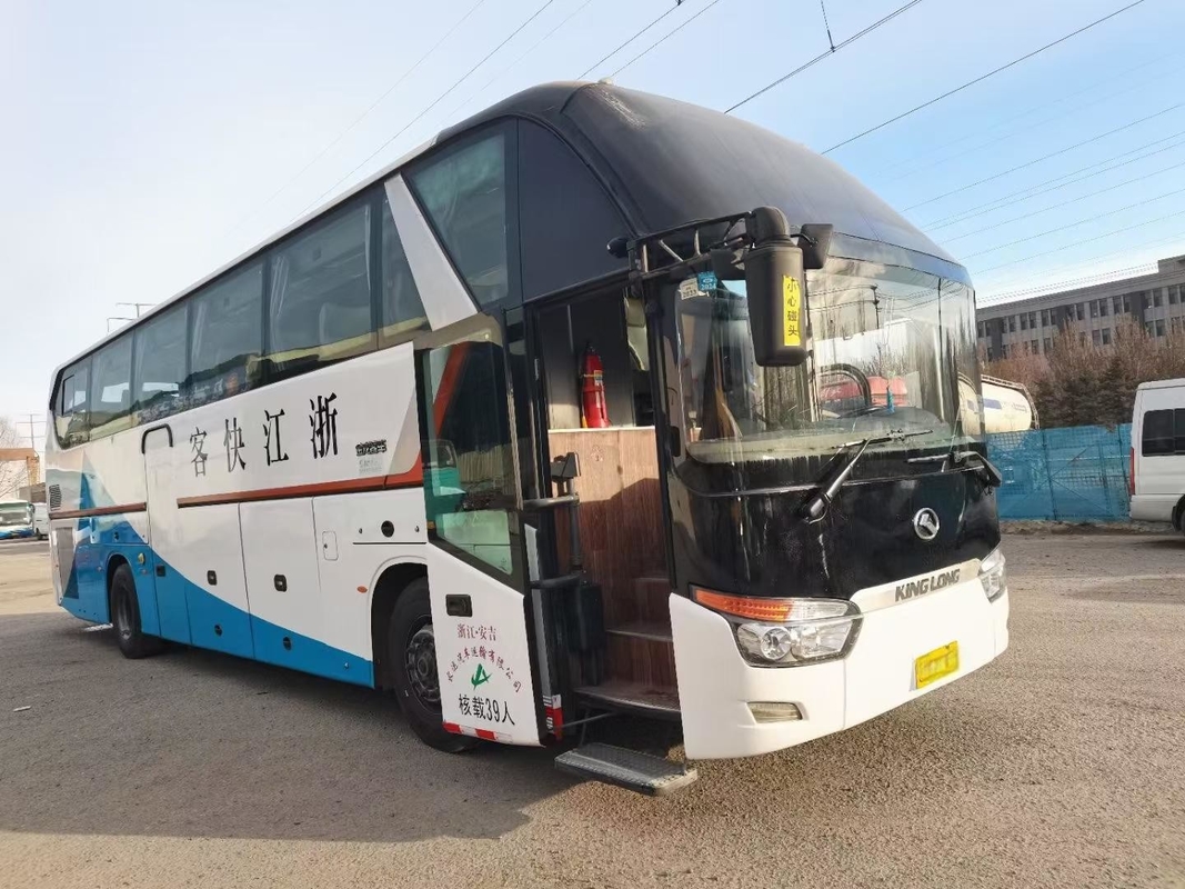 Подержанный автобус Kinglong Coach 39 мест XMQ6129 Люксовый грузовой пассажирский транспорт A/C