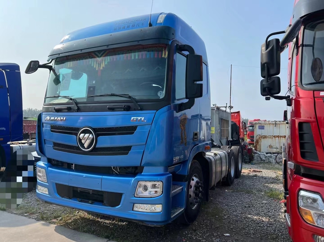 Продажа Тракторная головка 2021 год Подержанные грузовики Foton GTL 430hp Лист весной Дальний транспорт