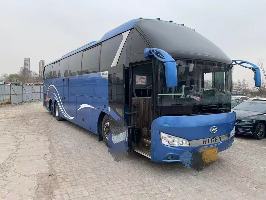 Автобус подержанный Higer KLQ6132 Weichai 375hp Двойной дифференциальный автобус 56 мест Двойной задний Alxe Lux Transport
