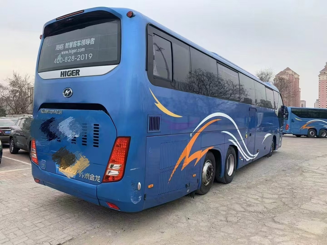 Автобус подержанный Higer KLQ6132 Weichai 375hp Двойной дифференциальный автобус 56 мест Двойной задний Alxe Lux Transport