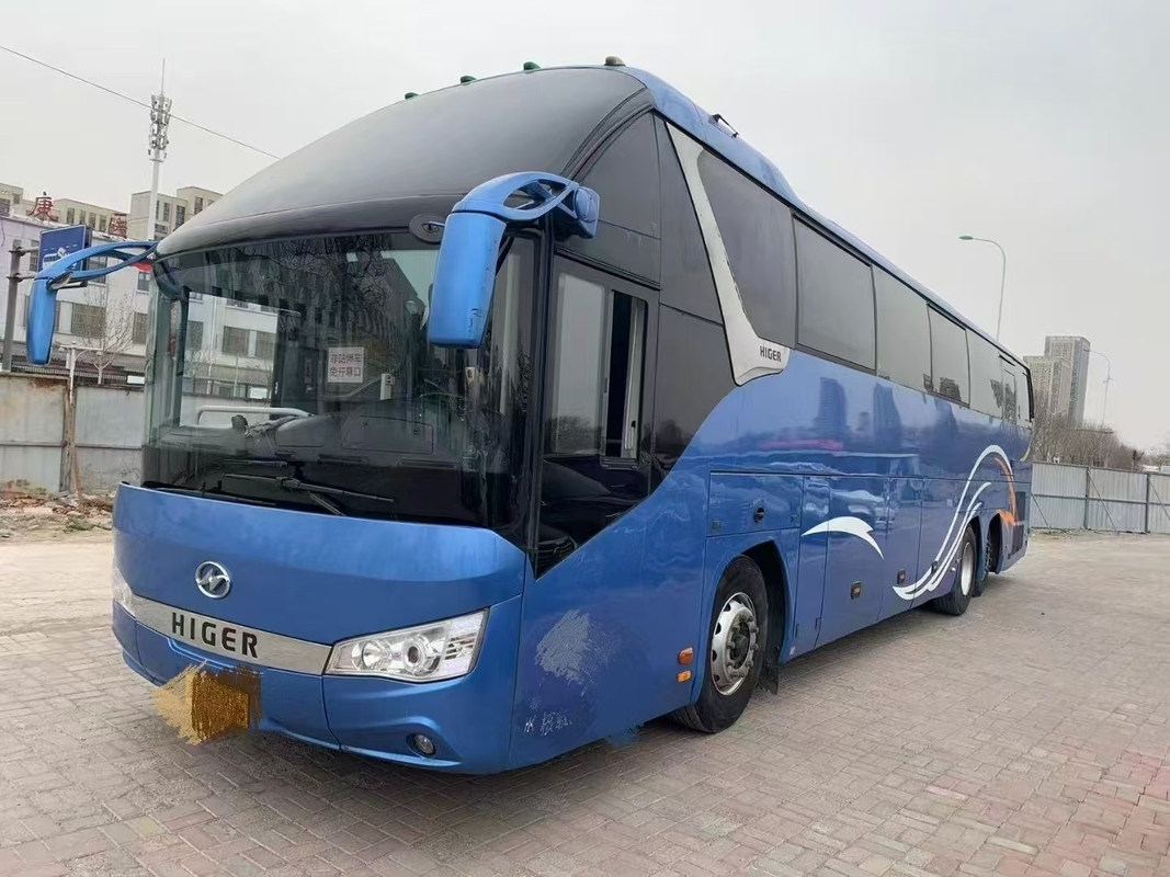 Автобус подержанный Higer KLQ6132 Weichai 375hp Двойной дифференциальный автобус 56 мест Двойной задний Alxe Lux Transport