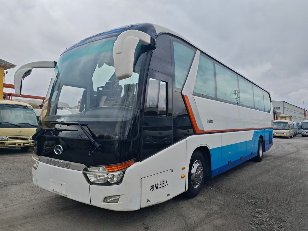 Подержанный автобус 2020 года, 55 мест, 12 метров, плавные формы, подержанный автобус King Long XMQ6129, двойные двери