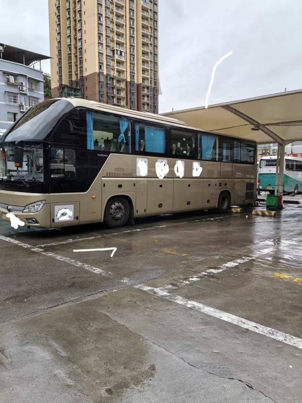 Подержанный автобус Yutong Coach Bus 55 Seater ZK6122 Вторая рука Церковь Междугородный аэропорт Школа Коммутерные междугородные автобусы Weichai Engine