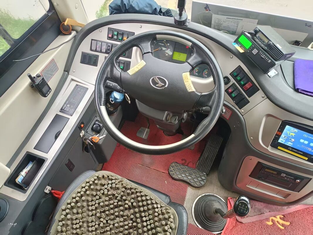 Подержанный автобус Kinglong 30 мест Luxury Leafspring Suspension Weichai Engine School Туристический автобус Междугородный автобус