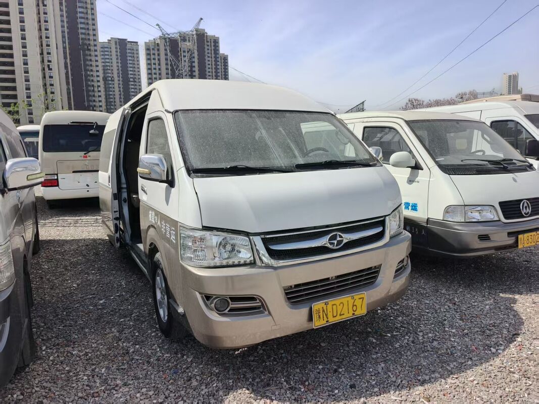 Подержанные автобусы Hiace Jiulong с двигателем Isuzu Евро 4, дизельные, 18 мест, с кондиционером для маршрутных перевозок или поездок на короткие расстояния