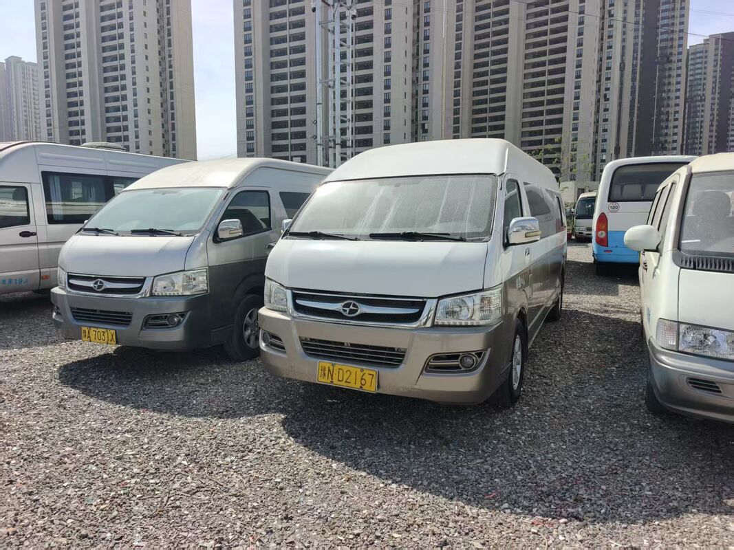 Подержанные автобусы Hiace Jiulong с двигателем Isuzu Евро 4, дизельные, 18 мест, с кондиционером для маршрутных перевозок или поездок на короткие расстояния