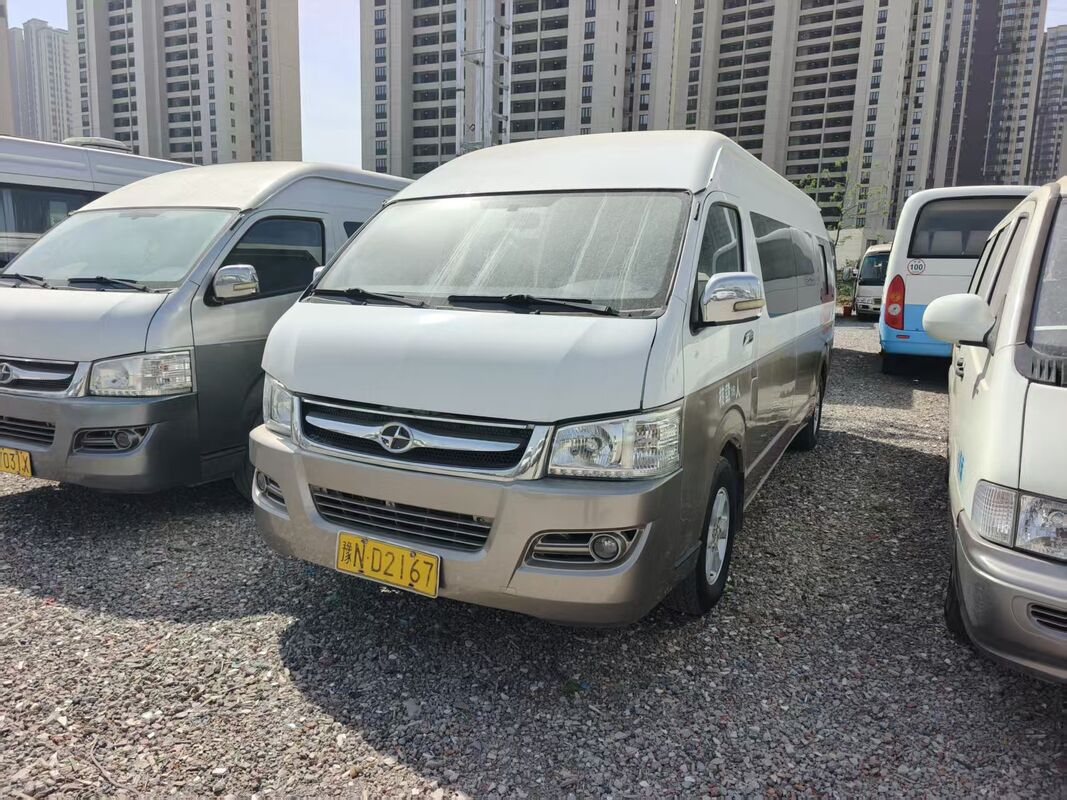 Подержанные автобусы Hiace Jiulong с двигателем Isuzu Евро 4, дизельные, 18 мест, с кондиционером для маршрутных перевозок или поездок на короткие расстояния