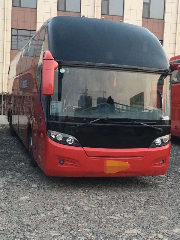 55 рука автобуса КЛК6147 пассажира места более высоко красным используемая перемещением дизельная левая управляя 2013 год