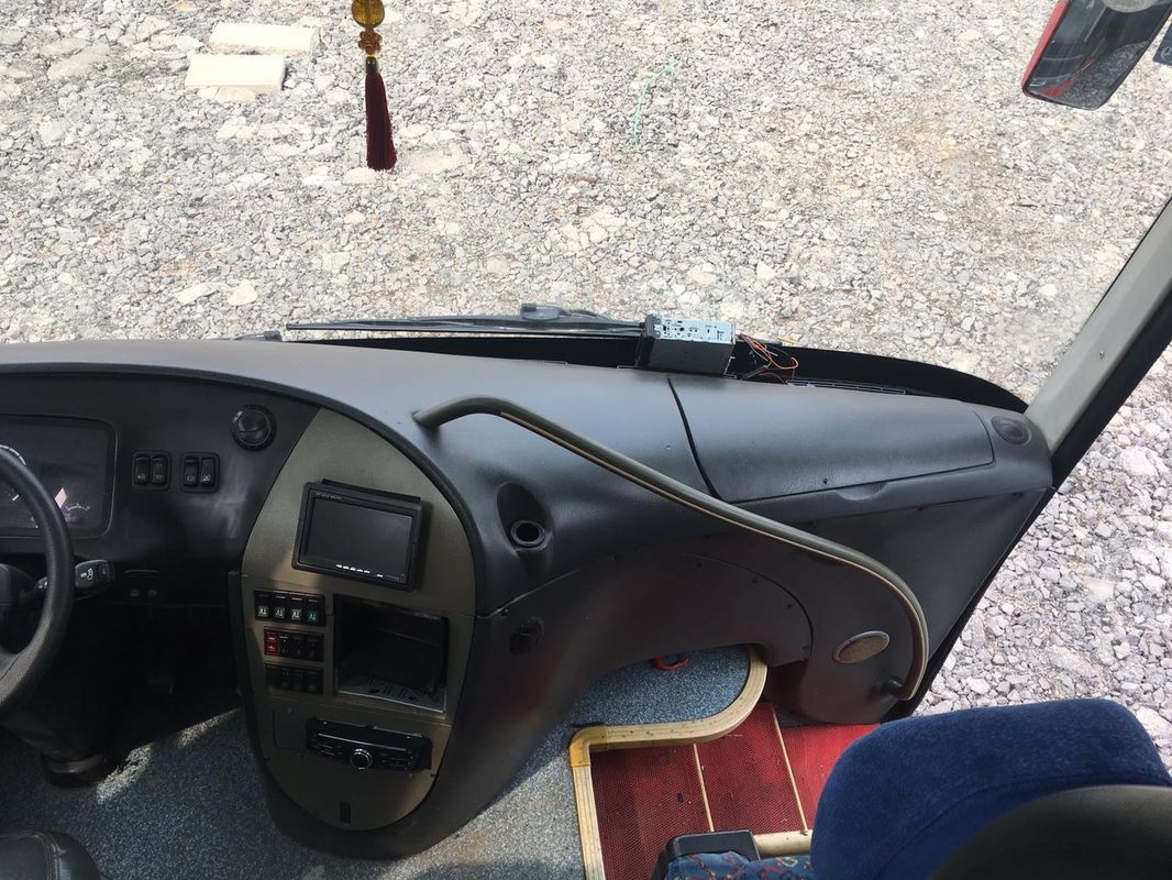 55 рука автобуса КЛК6147 пассажира места более высоко красным используемая перемещением дизельная левая управляя 2013 год