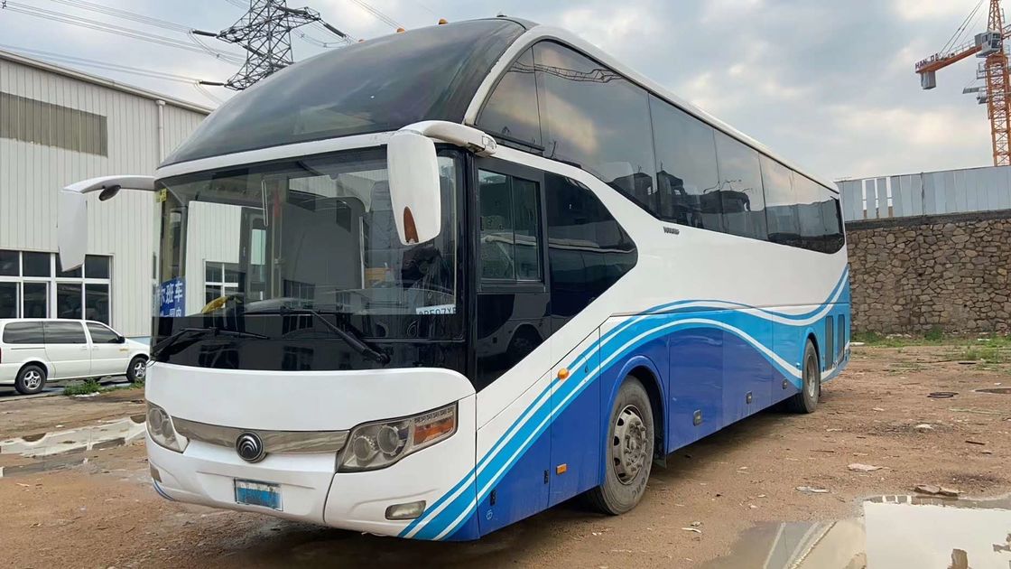 55 автошина 6050mm Yutong мест 6 используемое колесной базой везет левые двойные двери на автобусе упаковки обнаженной фигуры ручного привода с ABS
