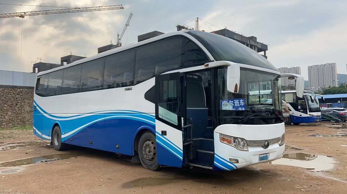 55 автошина 6050mm Yutong мест 6 используемое колесной базой везет левые двойные двери на автобусе упаковки обнаженной фигуры ручного привода с ABS
