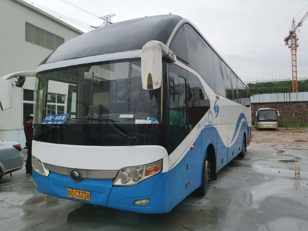 55 автошина 6050mm Yutong мест 6 используемое колесной базой везет левые двойные двери на автобусе упаковки обнаженной фигуры ручного привода с ABS
