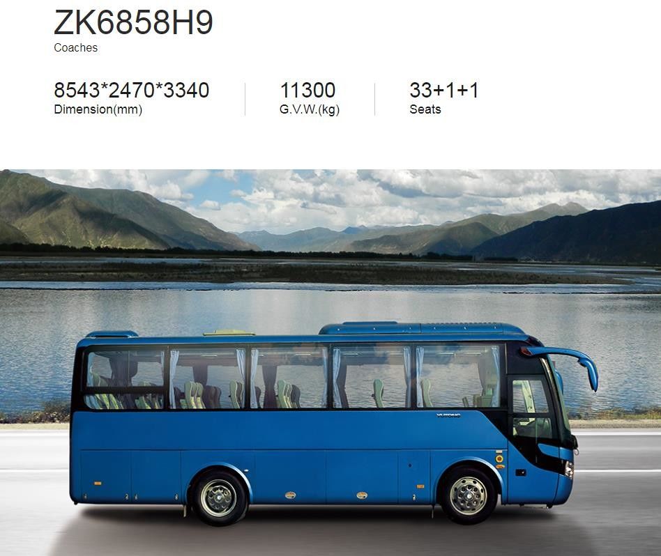 6 автобуса yutong автошины мест ZK6858 двигателя 35 совершенно нового задних с ценой disoucnt в продвижении