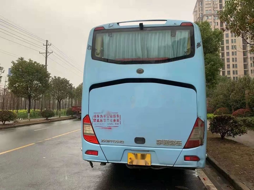 Используемый тренер бренд ZK6117 65 Yutong автобуса усаживает пассажира двигателя 120km/H Yuchai задней одиночной используемого дверью везет левое управление рулем на автобусе