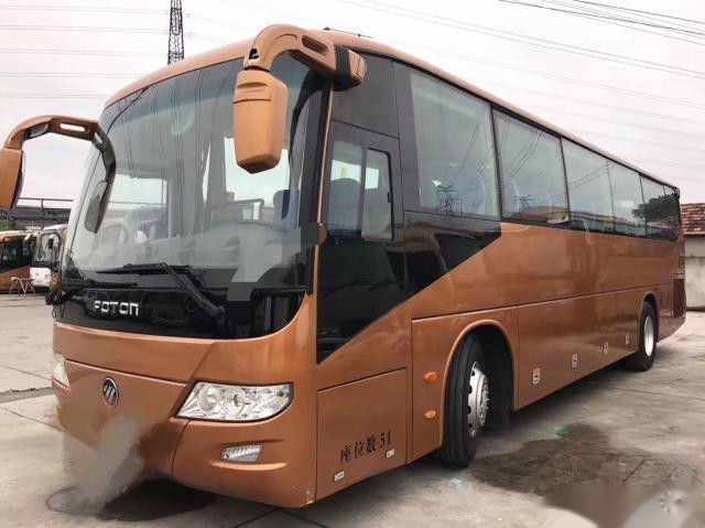 BJ6113 использовало ручной привод левой стороны евро IV километра одиночной двери мест бренда 51 автобуса FOTON тренера низкий
