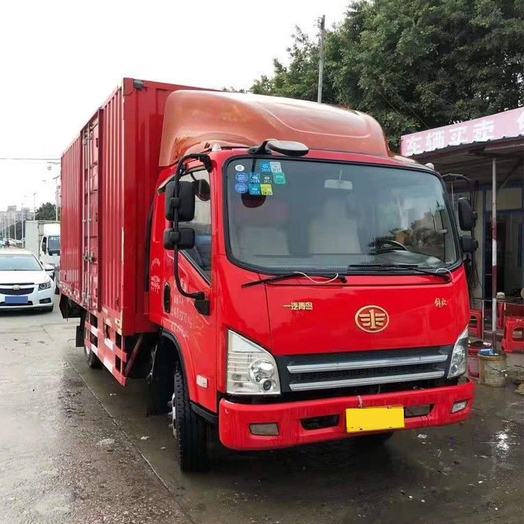 Используемое FAW Van Груз Тележка 140HP 5.2M большой год емкости 4x2 подержанный 2018