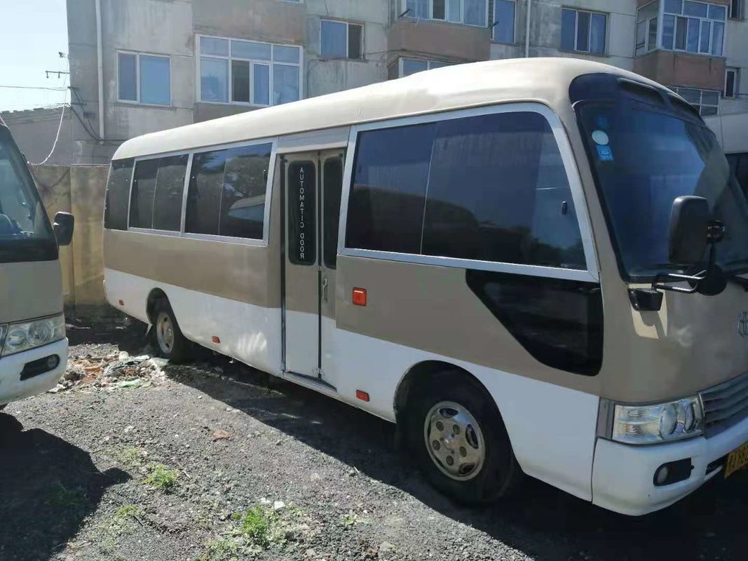 2009 автобус каботажного судна года 18 используемый местами, автобус LHD каботажного судна Тойота использовал мини автобус с двигателем дизеля, левым управлением рулем