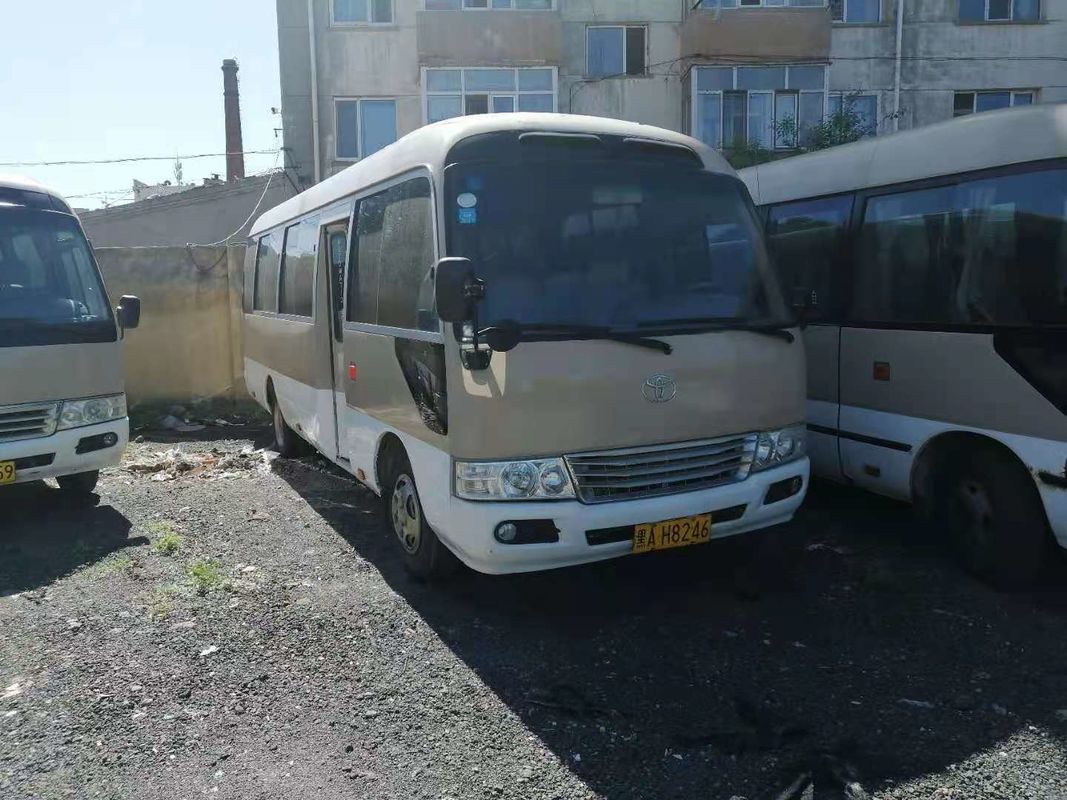 2009 автобус каботажного судна года 18 используемый местами, автобус LHD каботажного судна Тойота использовал мини автобус с двигателем дизеля, левым управлением рулем