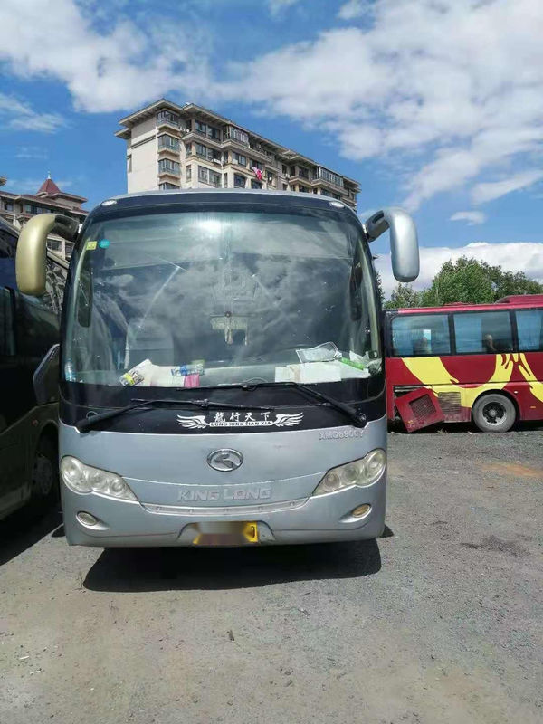Используемый километр двойных дверей 39seats автобуса XMQ6900 Kinglong низкий выведенный управляя стальное шасси
